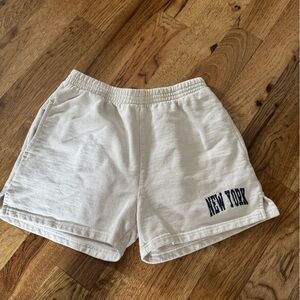 Brandy Melville New York White Women's Shorts